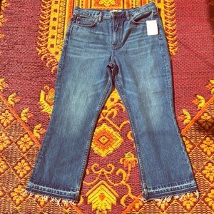 New with Tag Free People Boyfriend Frayed Jeans